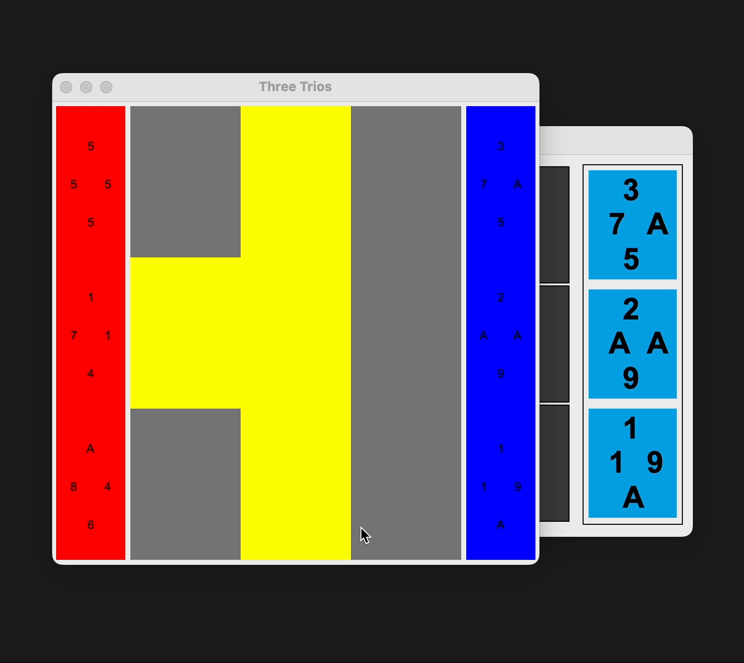 Three Trios Card Game